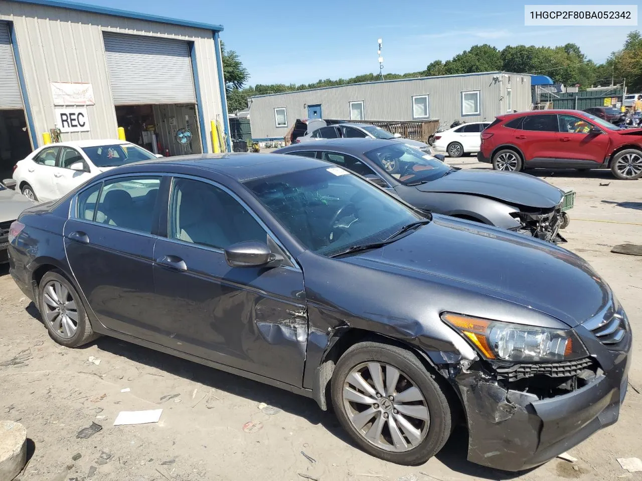 1HGCP2F80BA052342 2011 Honda Accord Exl