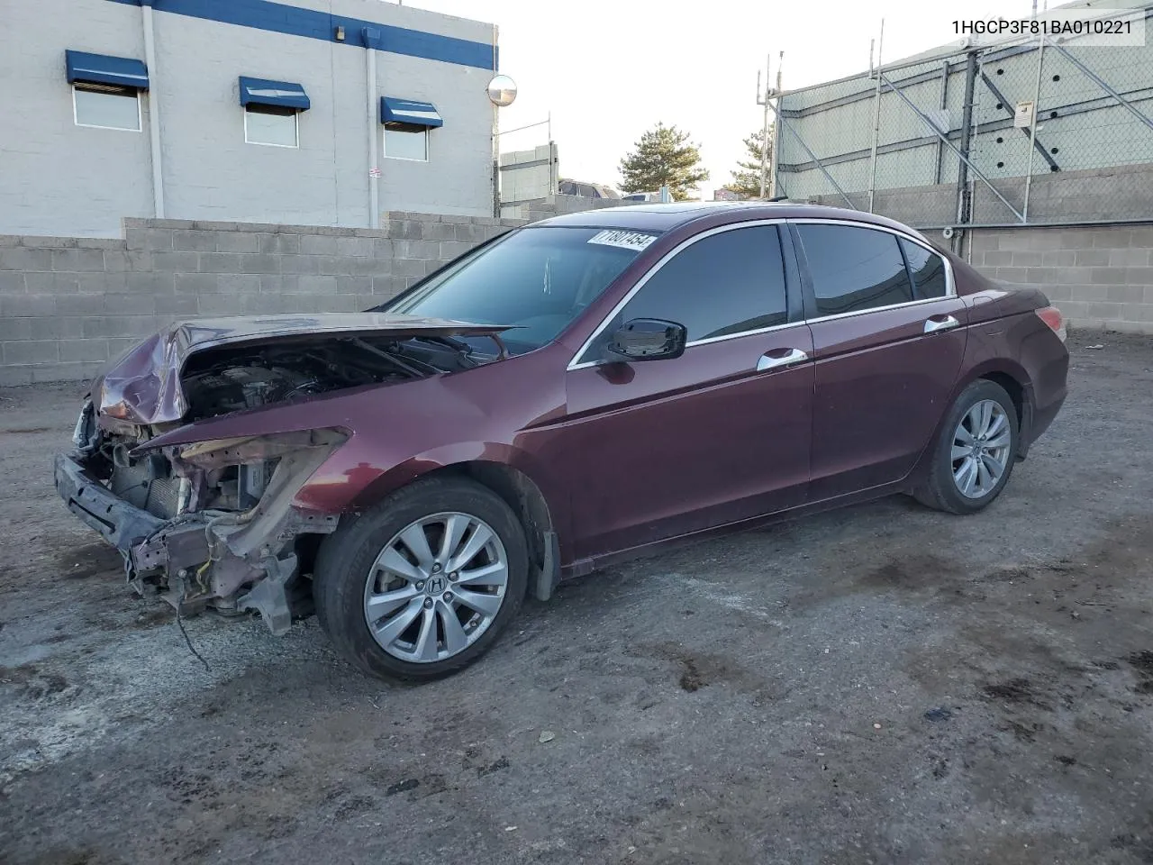 1HGCP3F81BA010221 2011 Honda Accord Exl