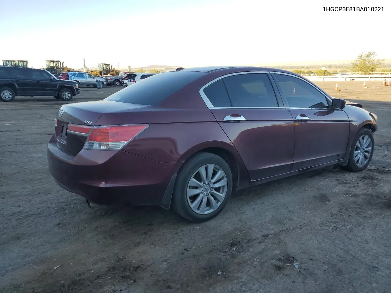 1HGCP3F81BA010221 2011 Honda Accord Exl