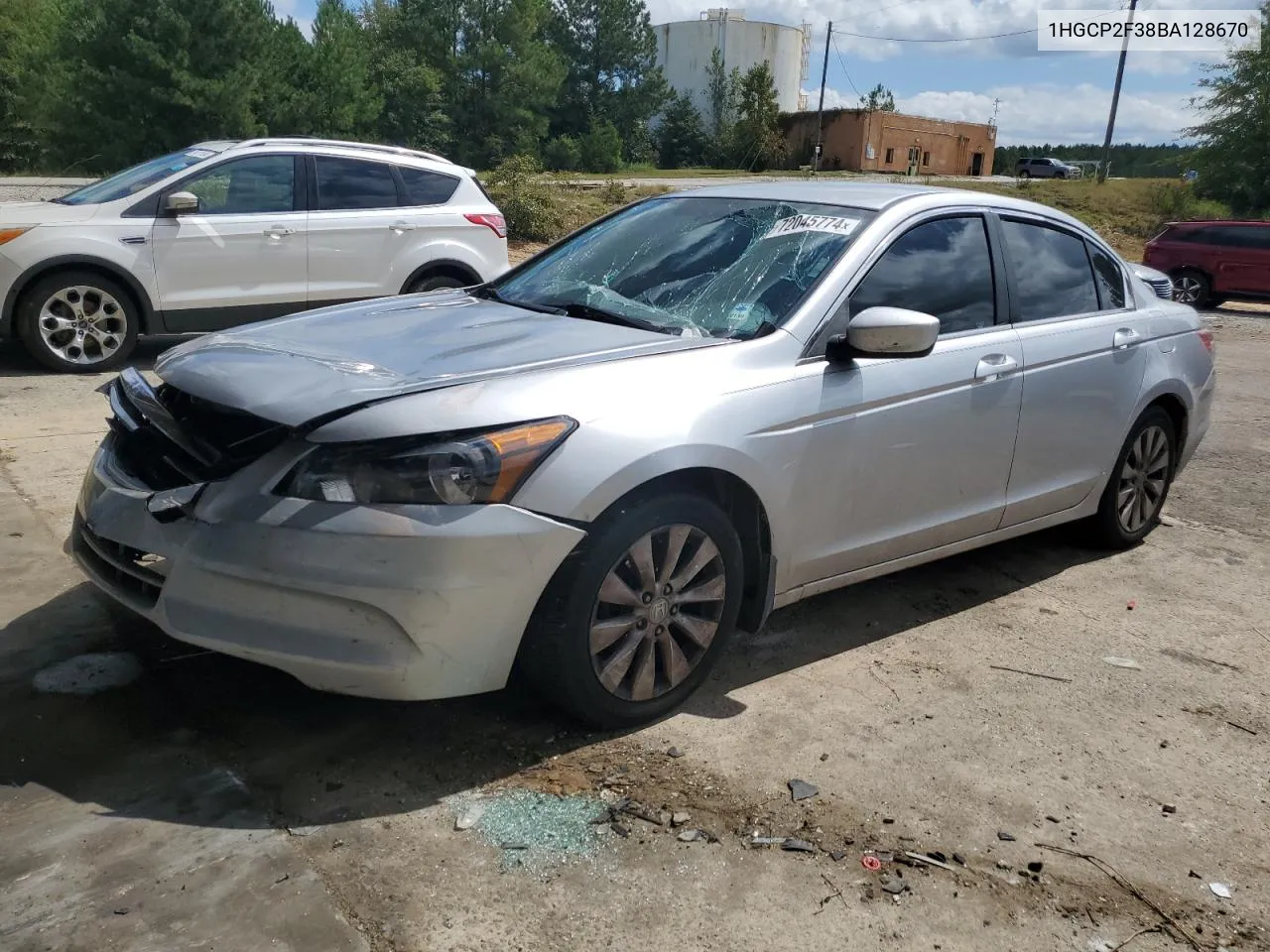 2011 Honda Accord Lx VIN: 1HGCP2F38BA128670 Lot: 72045774