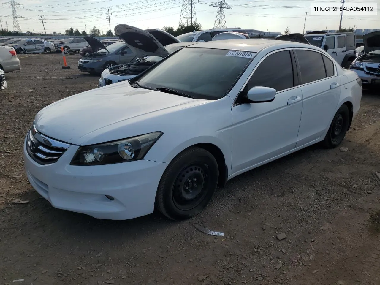 2011 Honda Accord Exl VIN: 1HGCP2F84BA054112 Lot: 72167874