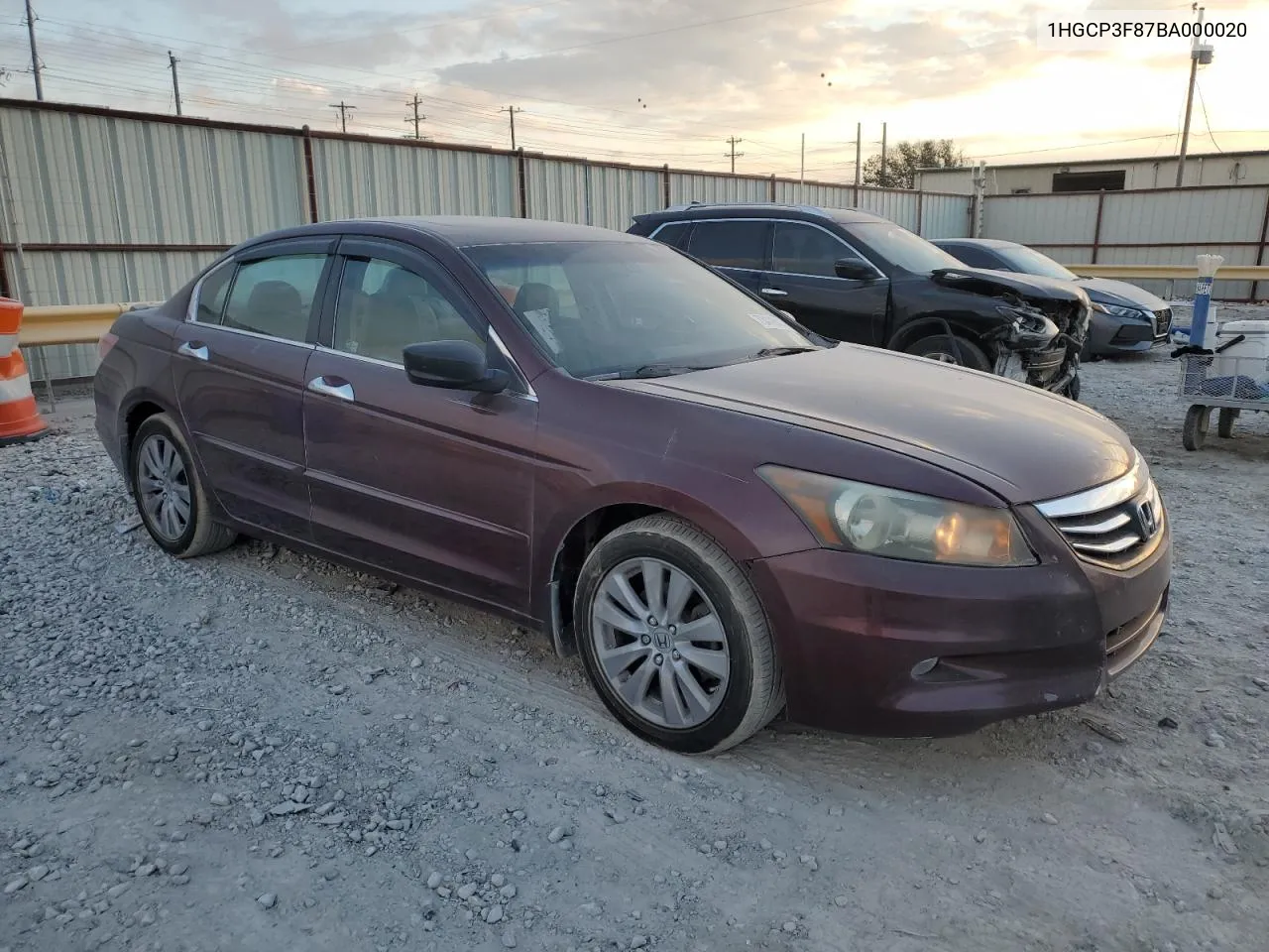 2011 Honda Accord Exl VIN: 1HGCP3F87BA000020 Lot: 73419414