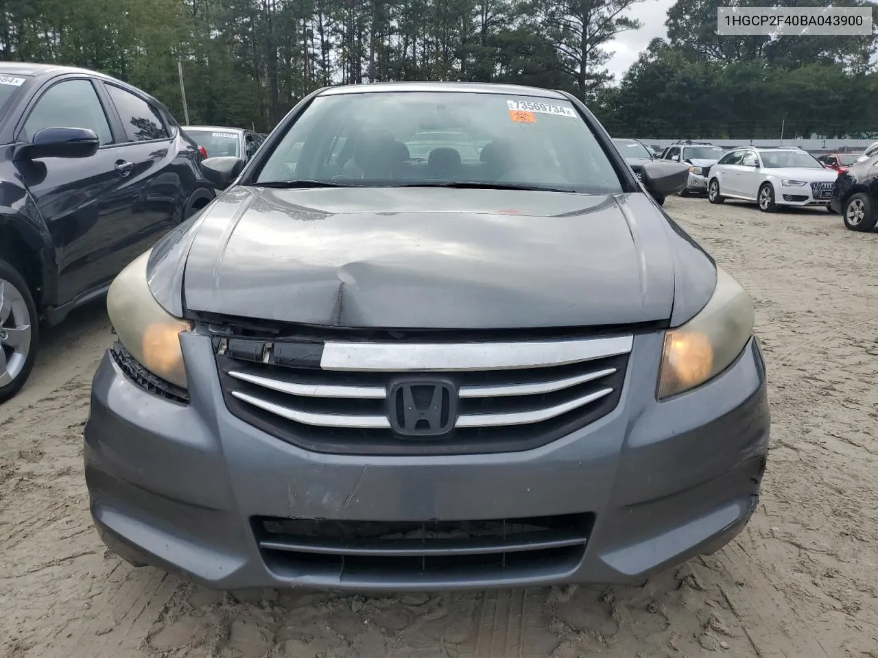 2011 Honda Accord Lxp VIN: 1HGCP2F40BA043900 Lot: 73569734