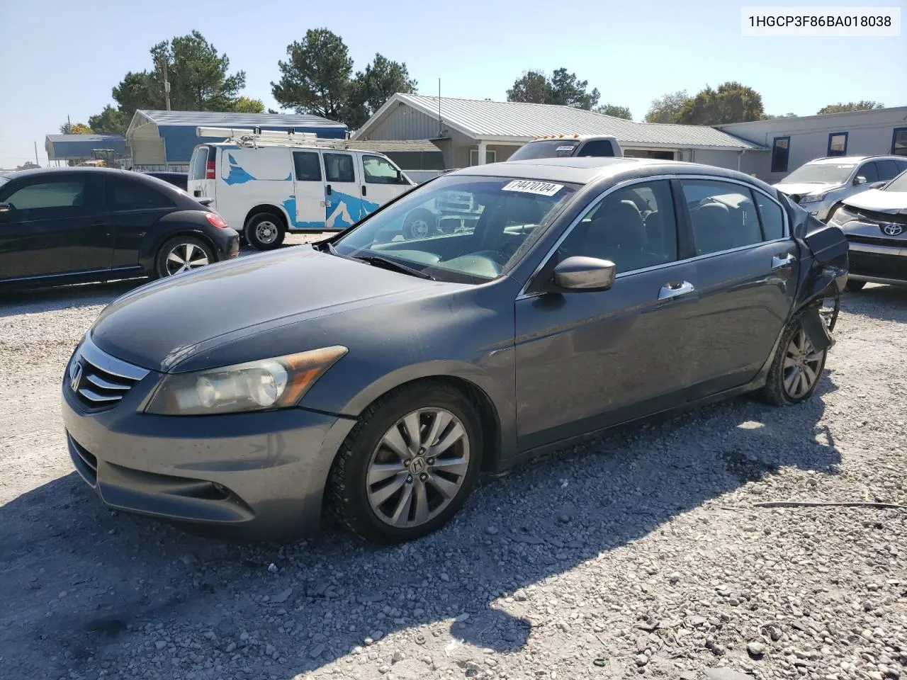 2011 Honda Accord Exl VIN: 1HGCP3F86BA018038 Lot: 74470704