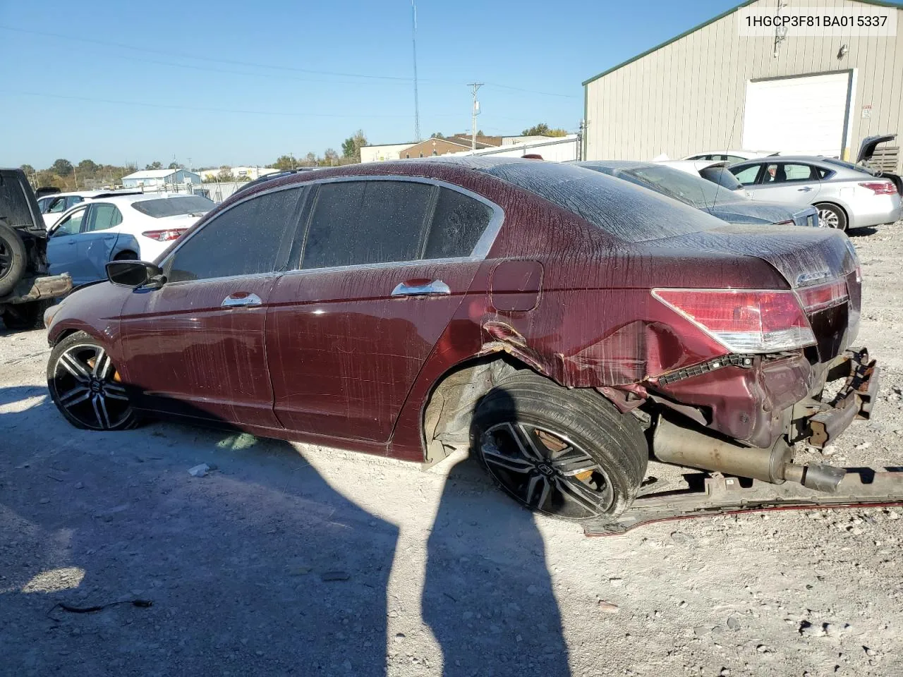 2011 Honda Accord Exl VIN: 1HGCP3F81BA015337 Lot: 74553894