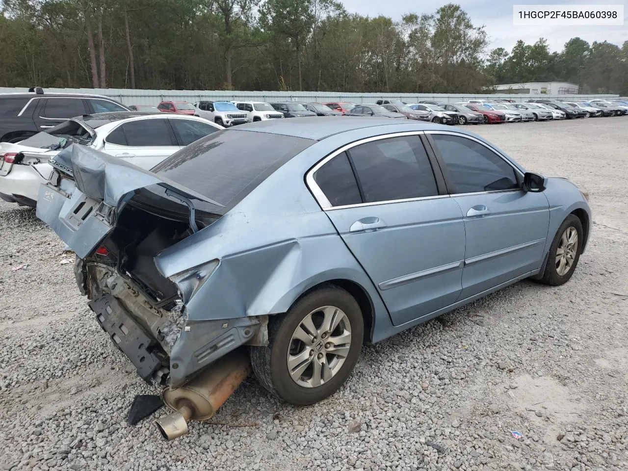 2011 Honda Accord Lxp VIN: 1HGCP2F45BA060398 Lot: 74654644