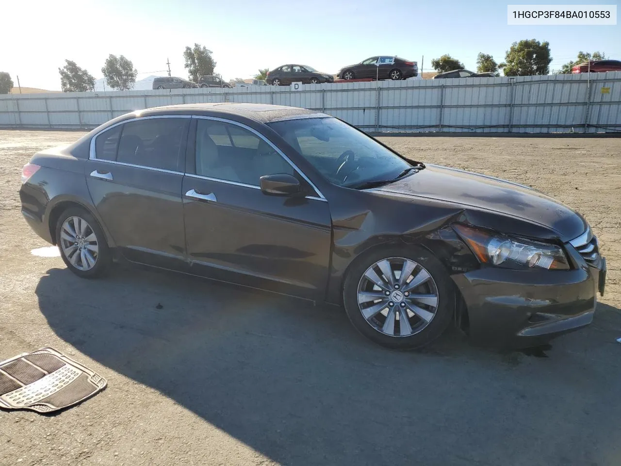 2011 Honda Accord Exl VIN: 1HGCP3F84BA010553 Lot: 74860414