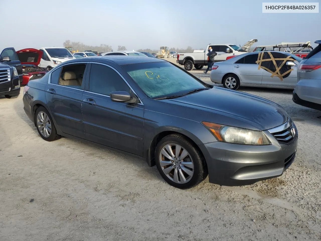 2011 Honda Accord Exl VIN: 1HGCP2F84BA026357 Lot: 75106974