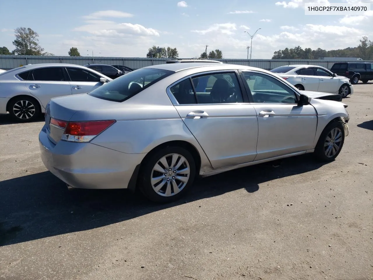 2011 Honda Accord Ex VIN: 1HGCP2F7XBA140970 Lot: 75114484