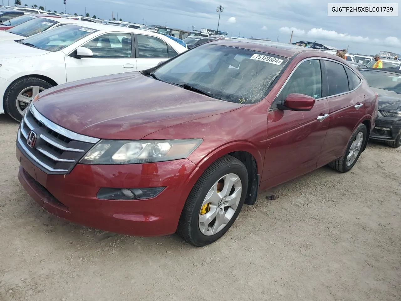 2011 Honda Accord Crosstour Exl VIN: 5J6TF2H5XBL001739 Lot: 75129524