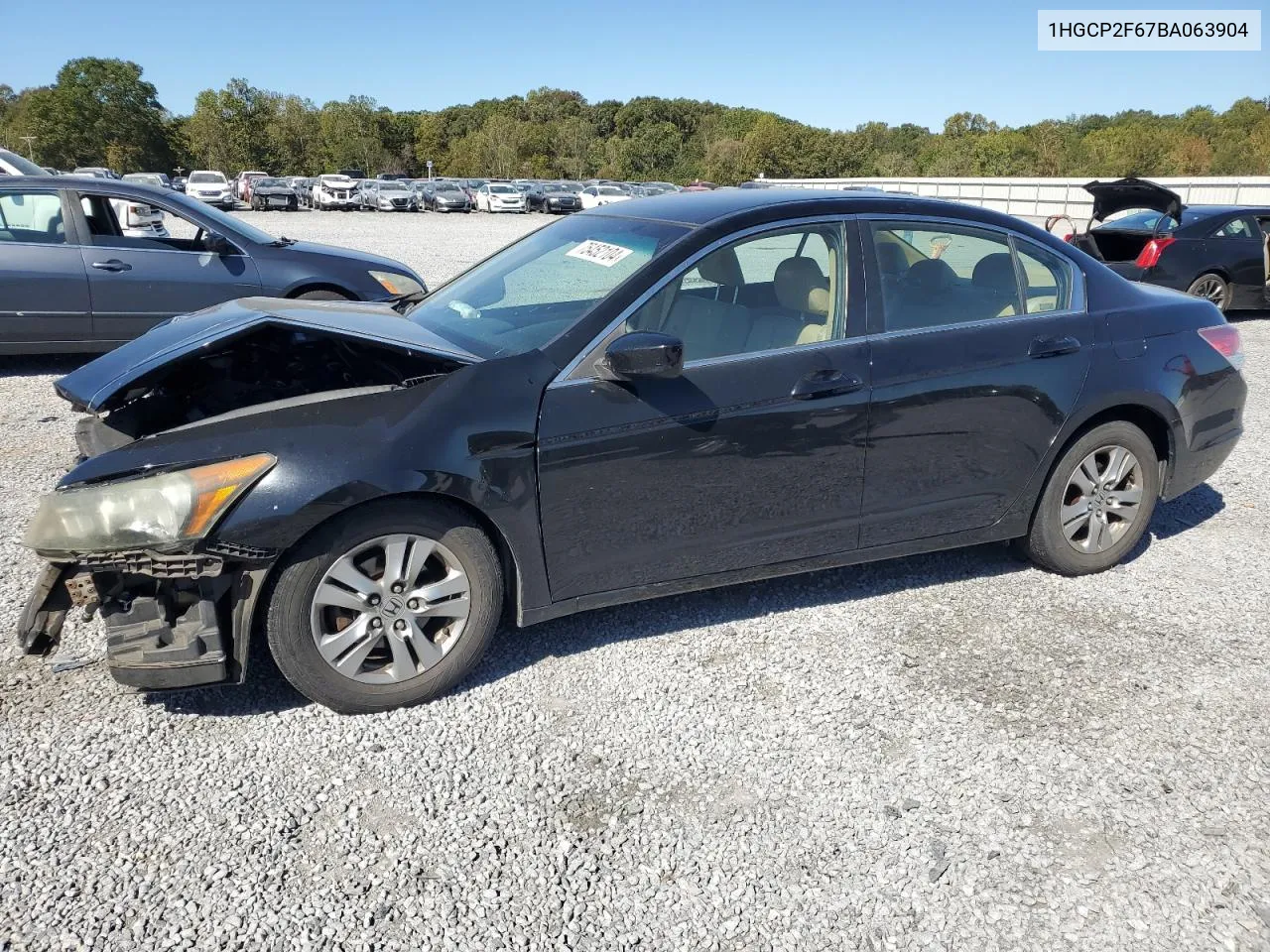 2011 Honda Accord Se VIN: 1HGCP2F67BA063904 Lot: 75452104