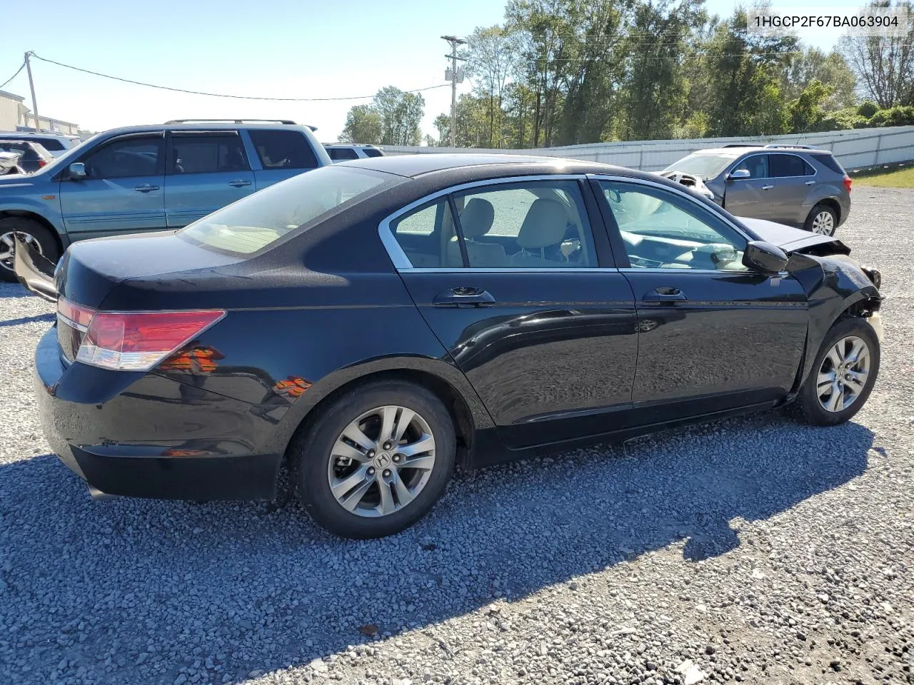 2011 Honda Accord Se VIN: 1HGCP2F67BA063904 Lot: 75452104