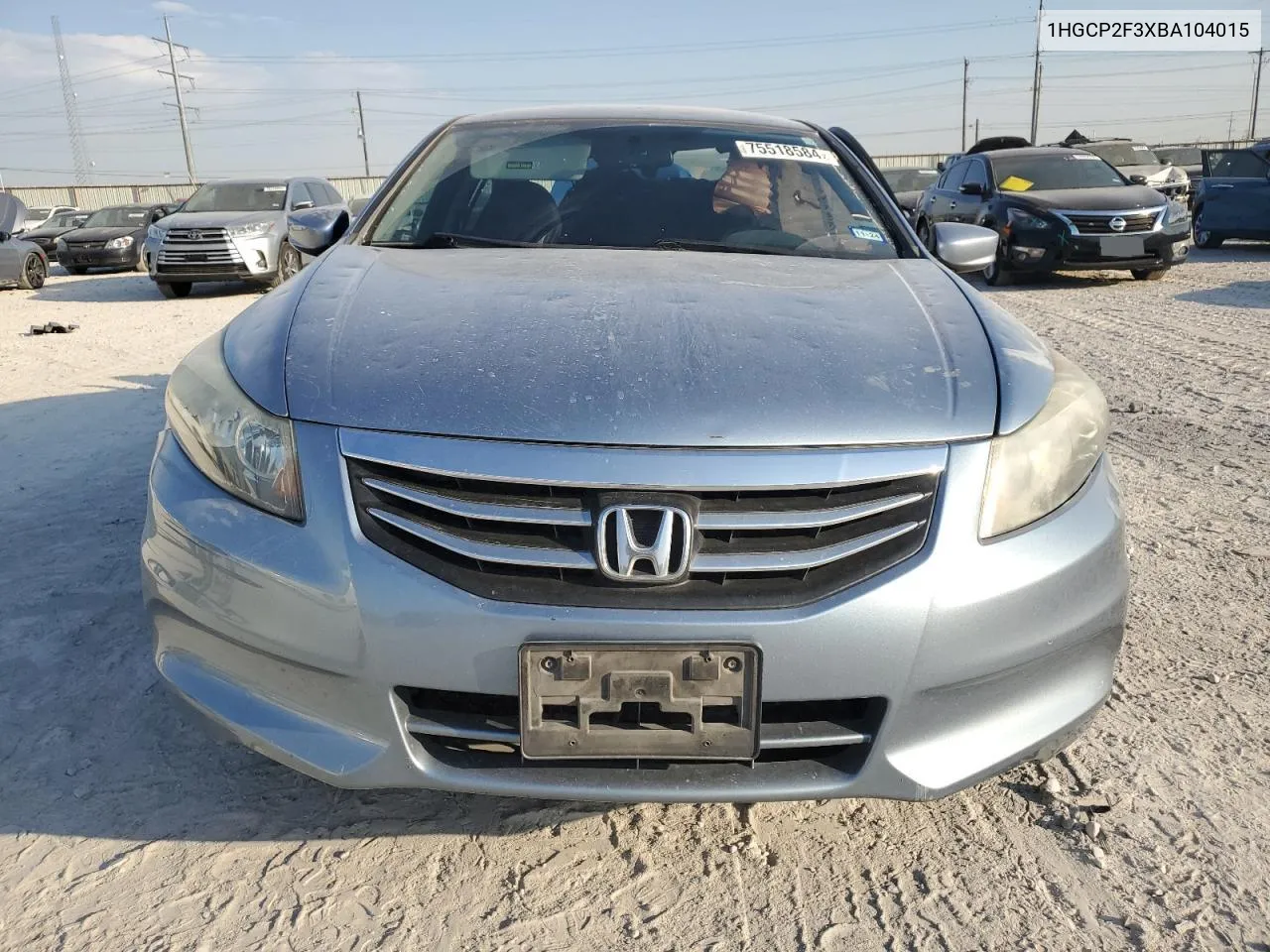 2011 Honda Accord Lx VIN: 1HGCP2F3XBA104015 Lot: 75518584