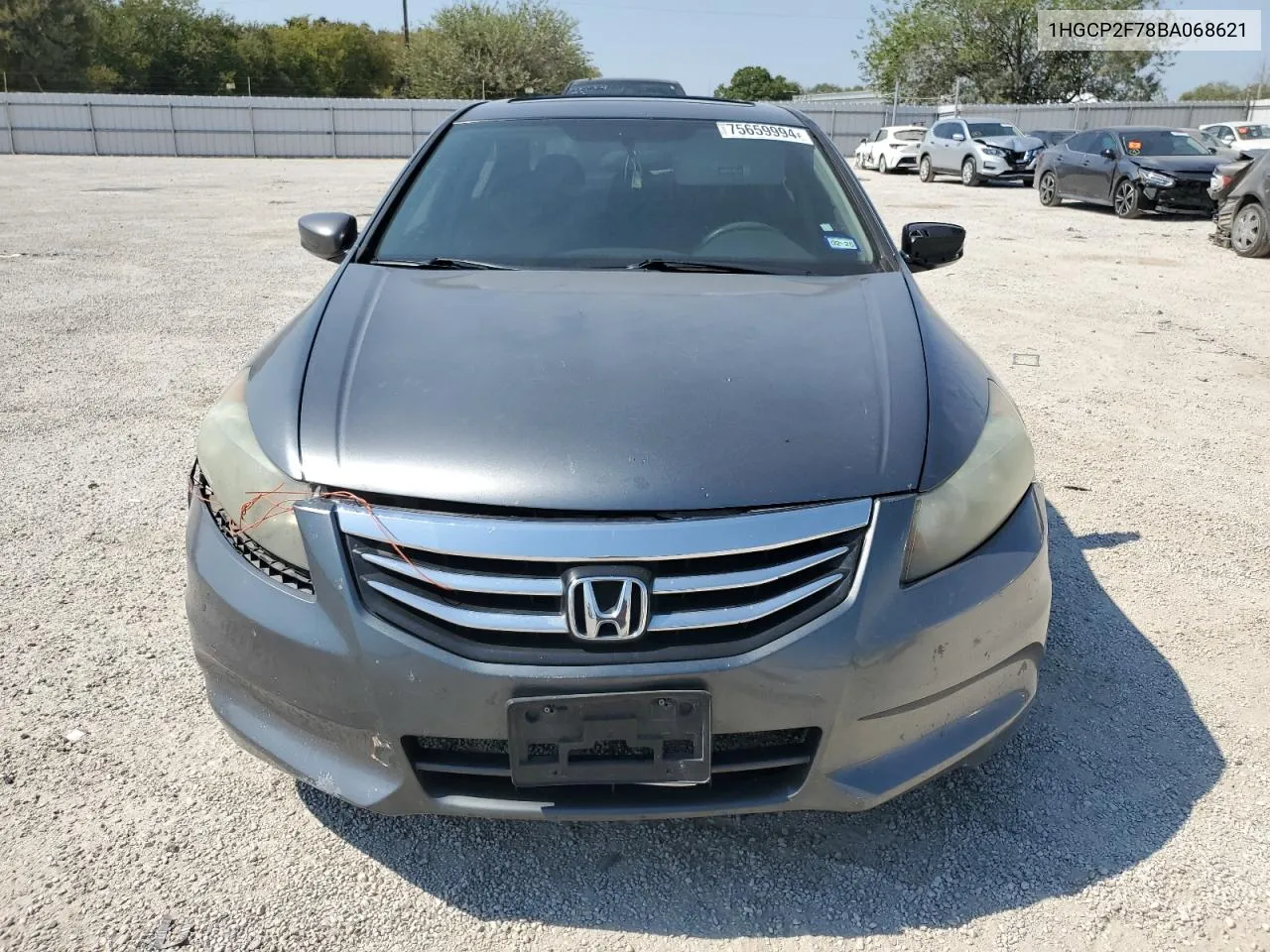 2011 Honda Accord Ex VIN: 1HGCP2F78BA068621 Lot: 75659994