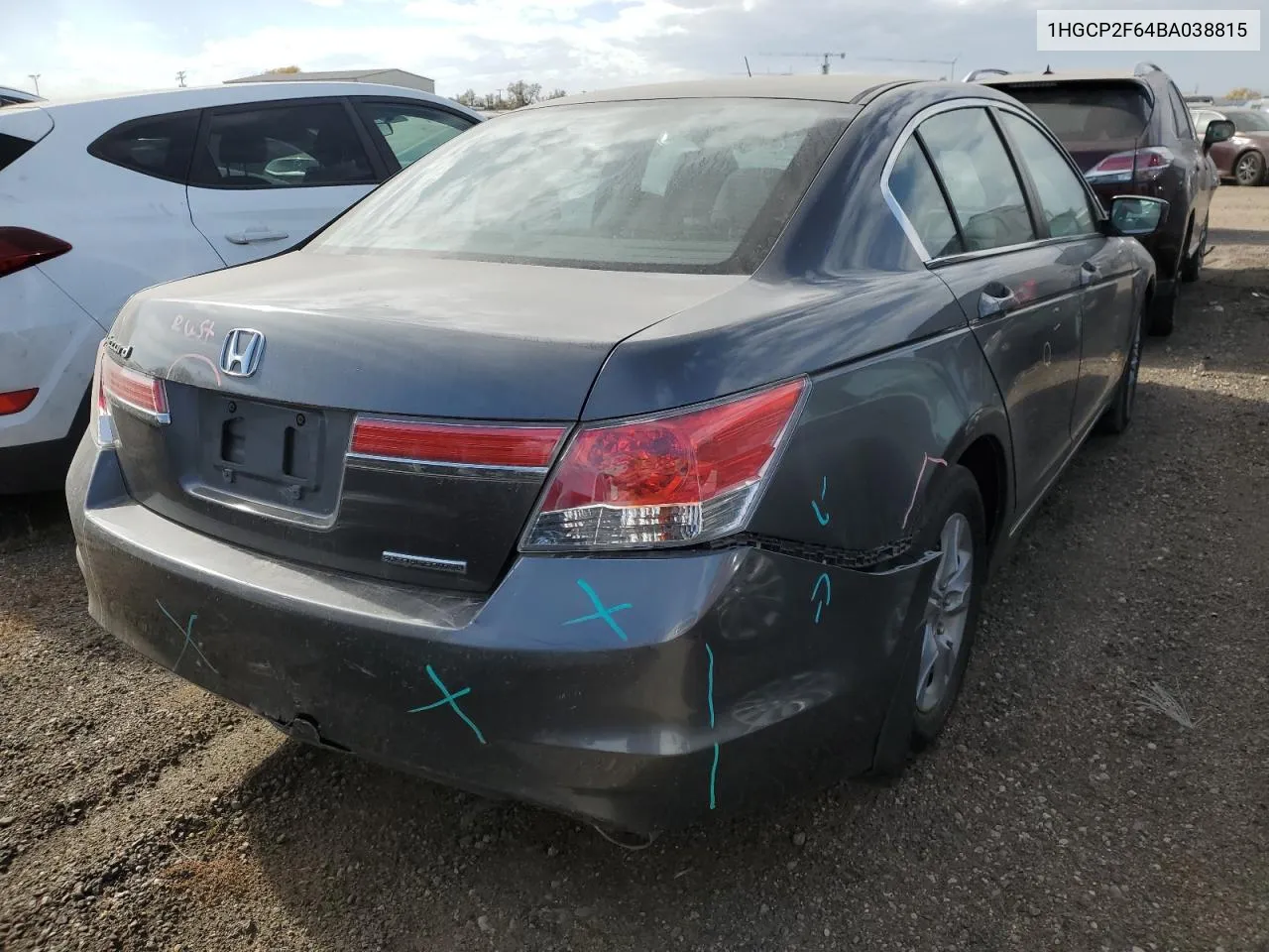 2011 Honda Accord Se VIN: 1HGCP2F64BA038815 Lot: 75836614