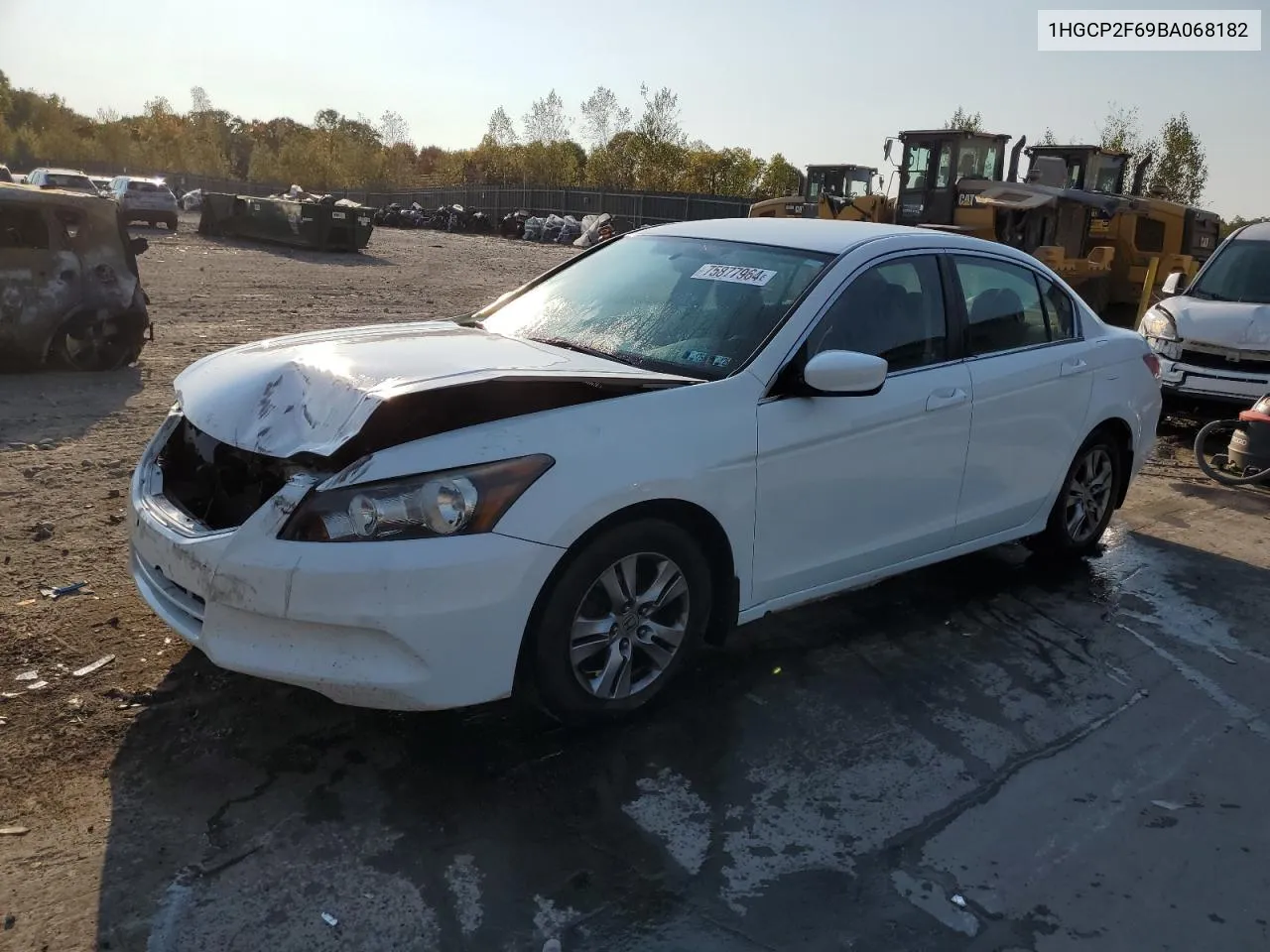 2011 Honda Accord Se VIN: 1HGCP2F69BA068182 Lot: 75877964