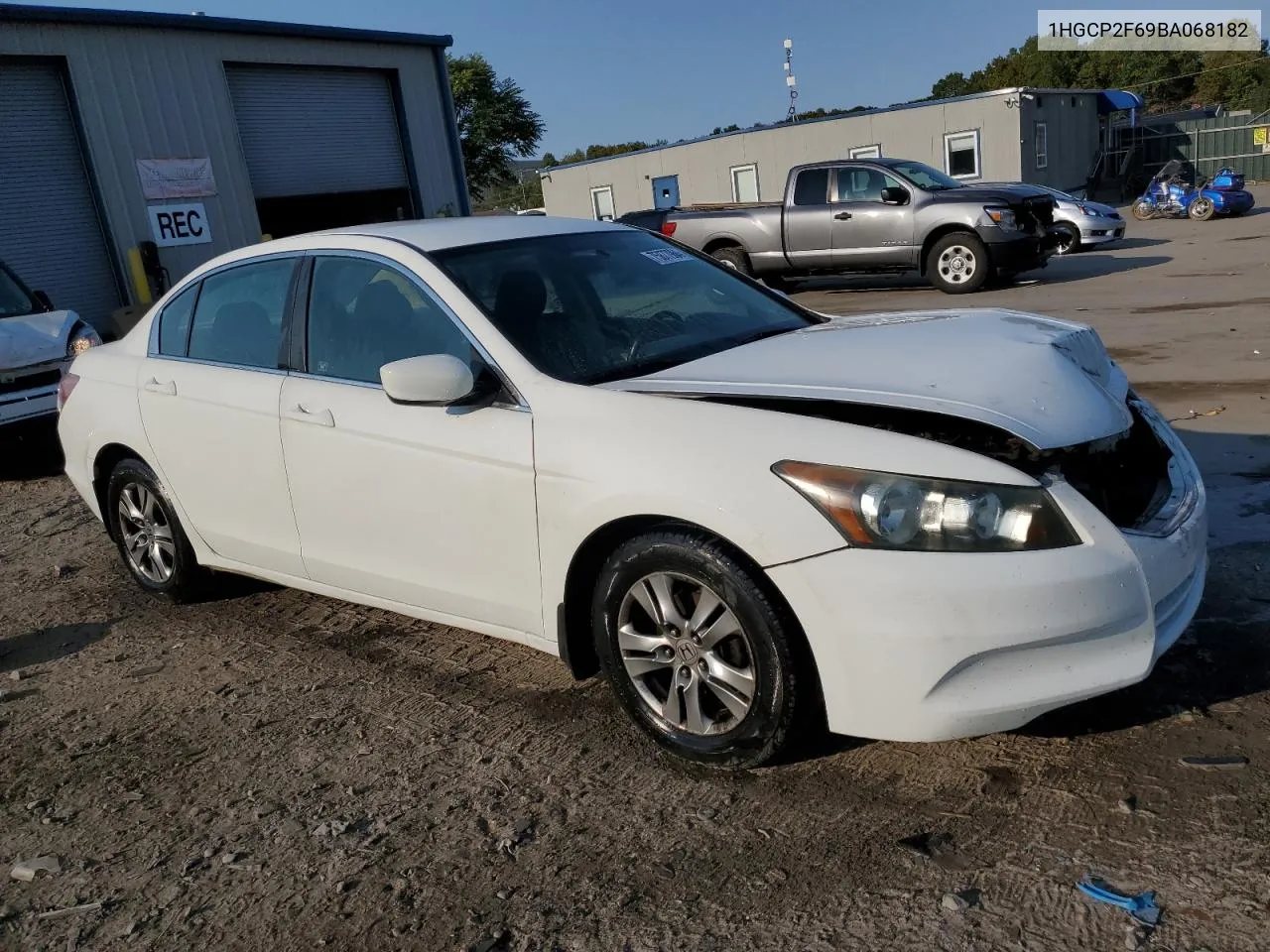 2011 Honda Accord Se VIN: 1HGCP2F69BA068182 Lot: 75877964