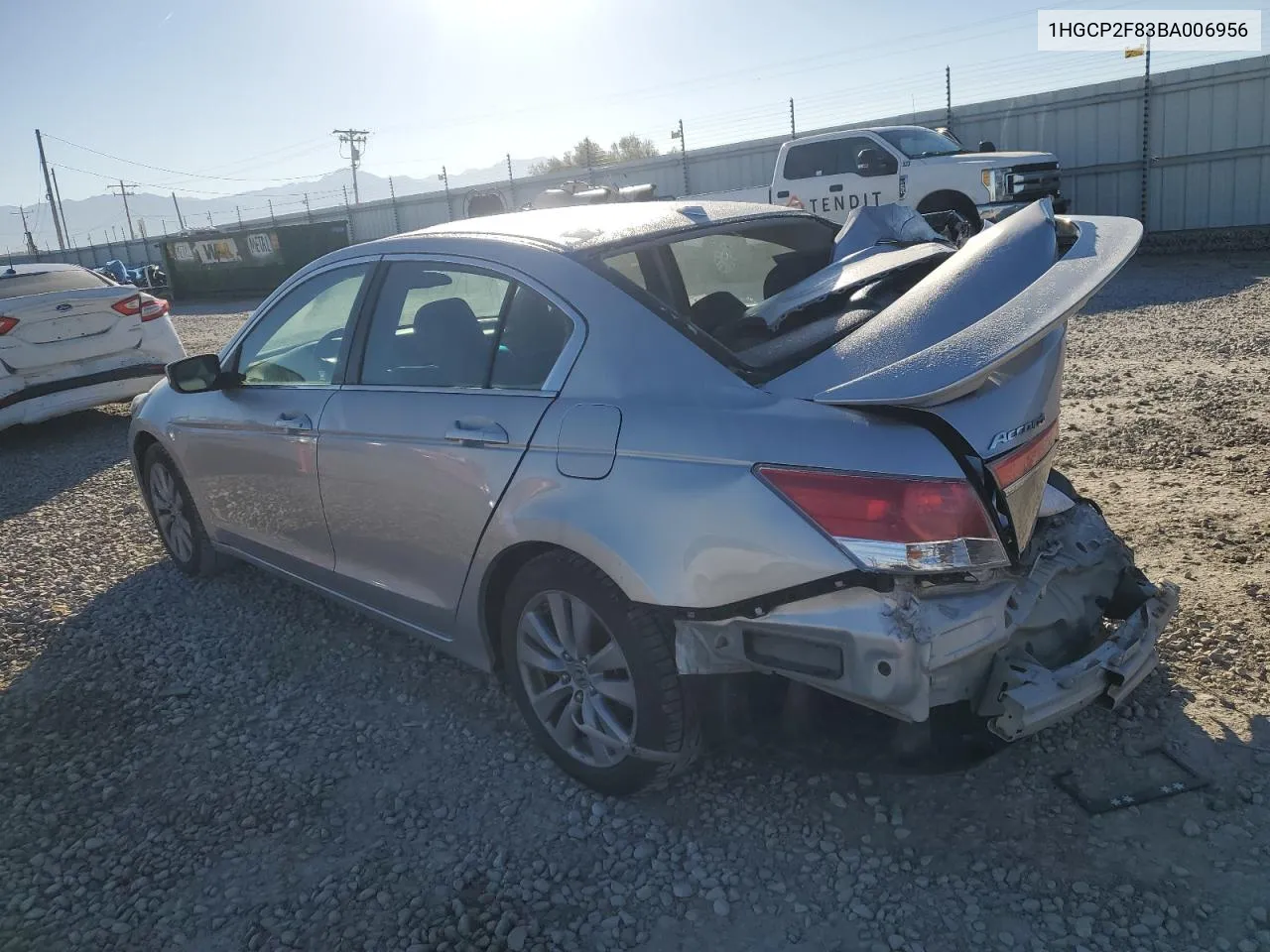 2011 Honda Accord Exl VIN: 1HGCP2F83BA006956 Lot: 76039684