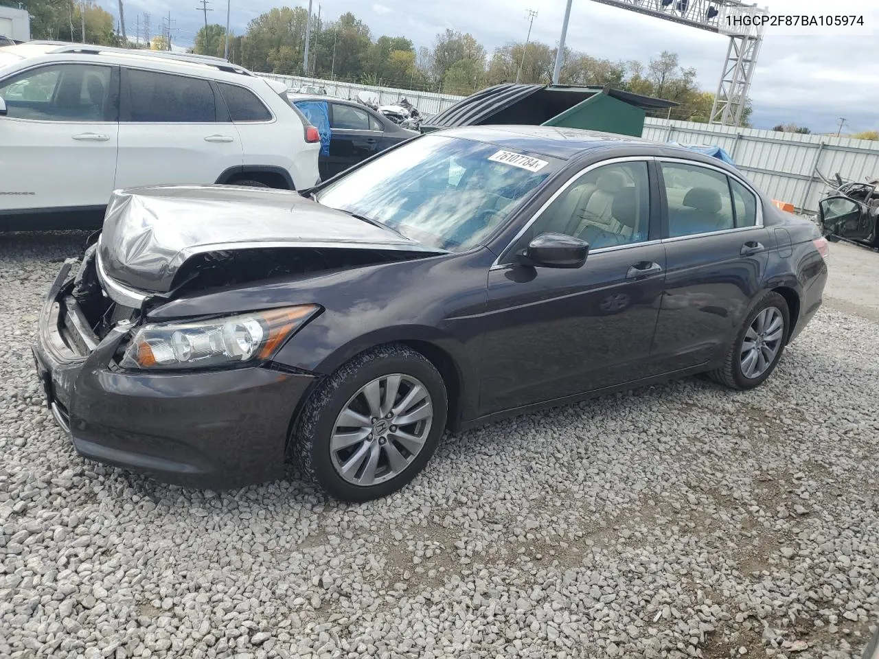 1HGCP2F87BA105974 2011 Honda Accord Exl