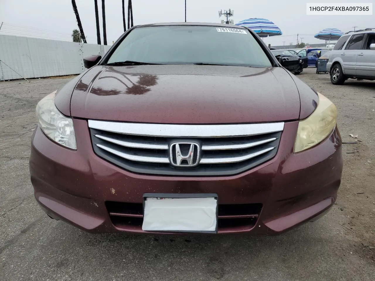 2011 Honda Accord Lxp VIN: 1HGCP2F4XBA097365 Lot: 76116564