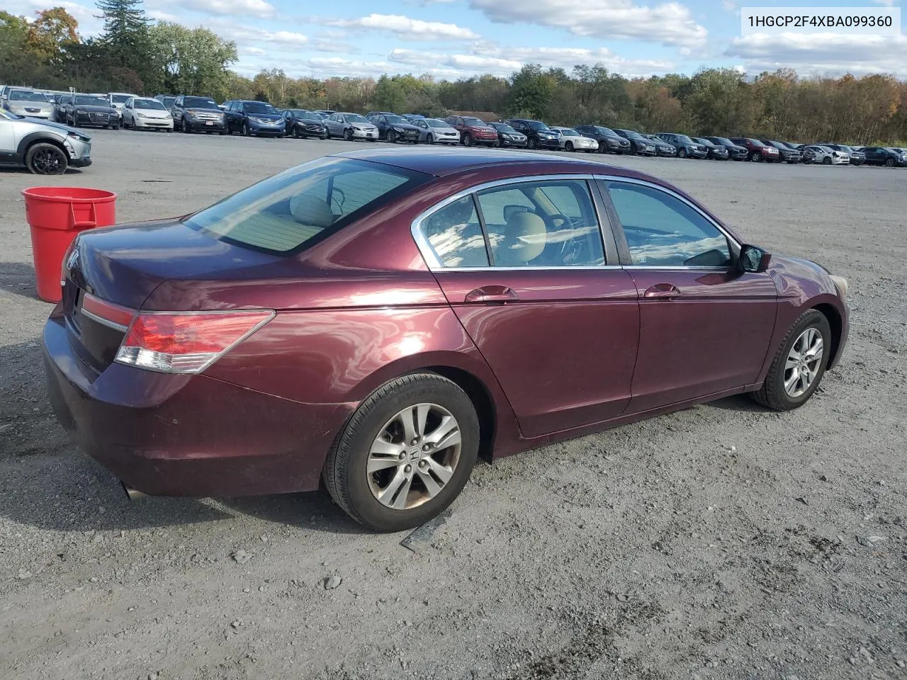 2011 Honda Accord Lxp VIN: 1HGCP2F4XBA099360 Lot: 76268944