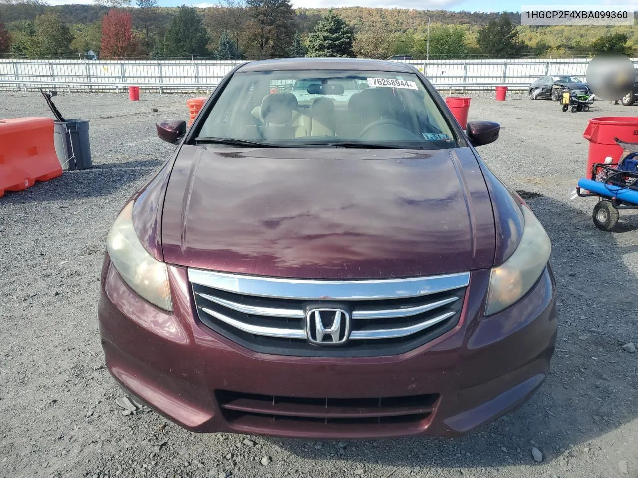 2011 Honda Accord Lxp VIN: 1HGCP2F4XBA099360 Lot: 76268944