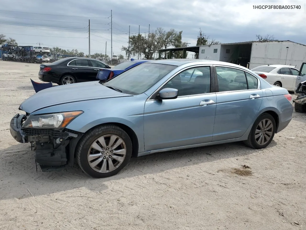 1HGCP3F80BA005740 2011 Honda Accord Exl