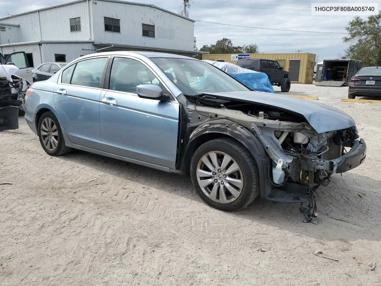 1HGCP3F80BA005740 2011 Honda Accord Exl