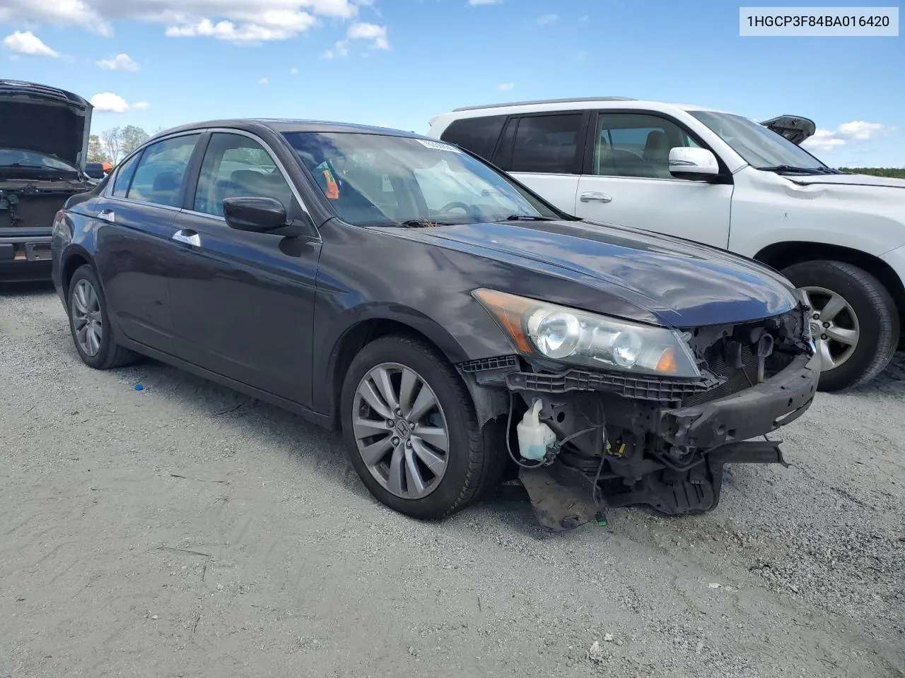 2011 Honda Accord Exl VIN: 1HGCP3F84BA016420 Lot: 76350624