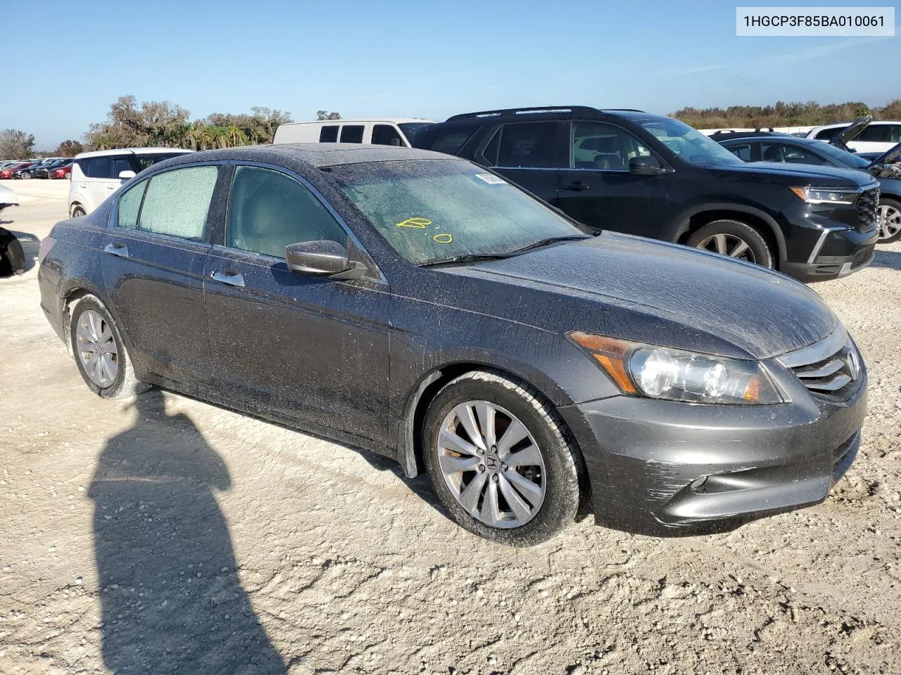 2011 Honda Accord Exl VIN: 1HGCP3F85BA010061 Lot: 76368004