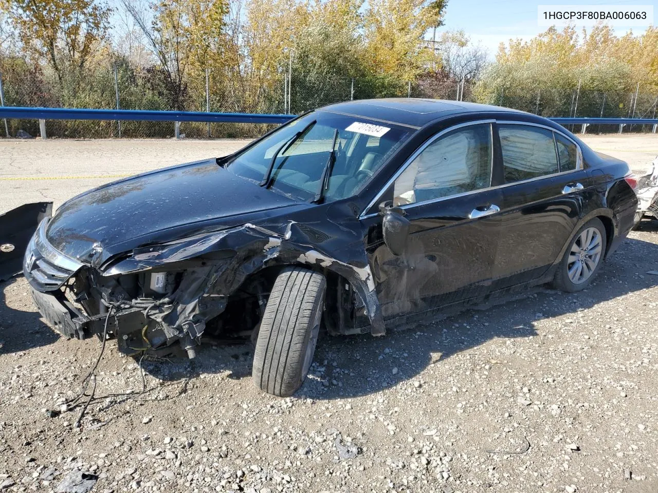 2011 Honda Accord Exl VIN: 1HGCP3F80BA006063 Lot: 77015034