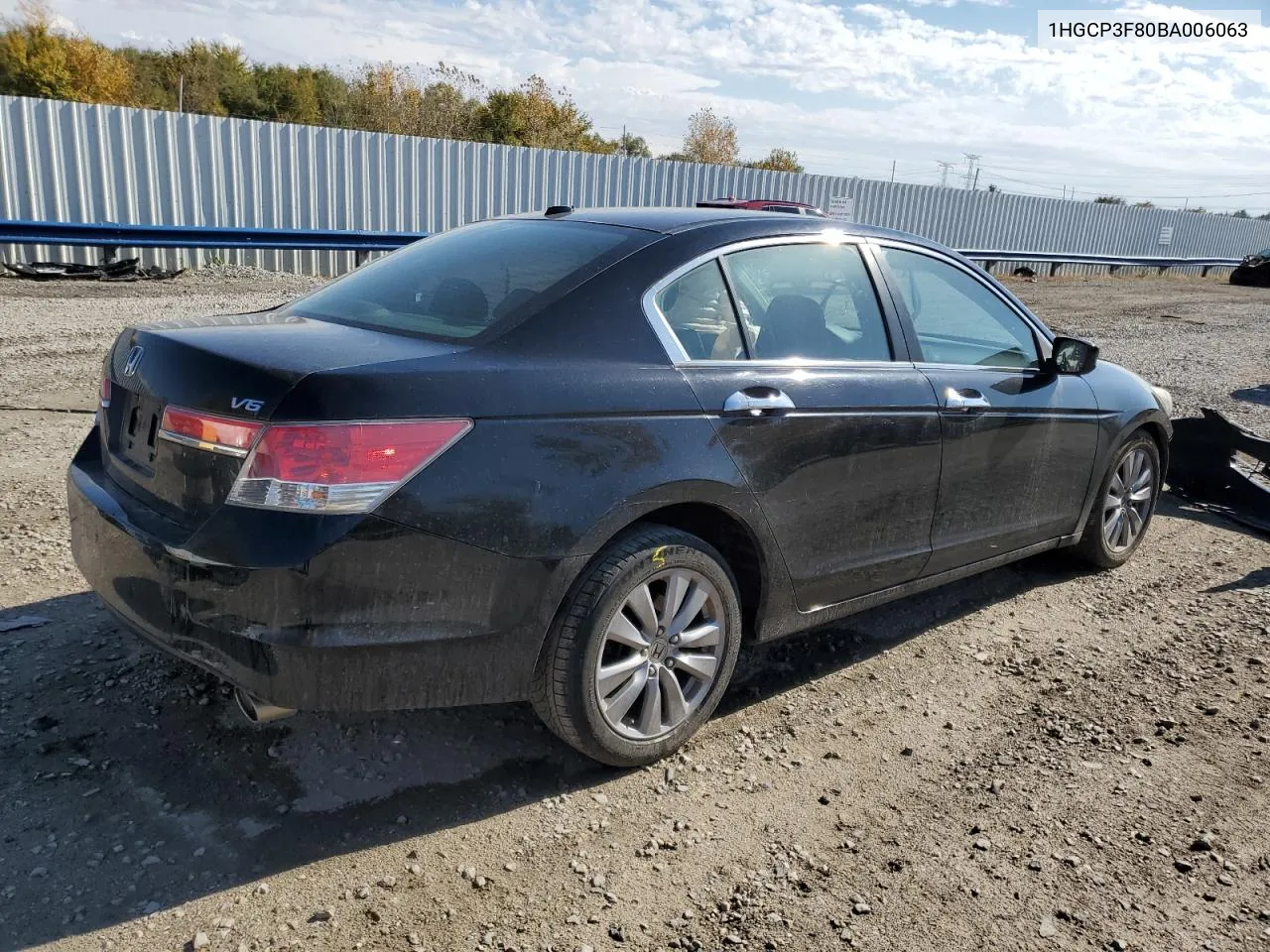 2011 Honda Accord Exl VIN: 1HGCP3F80BA006063 Lot: 77015034