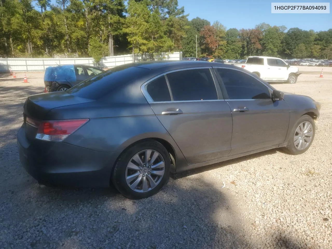 2011 Honda Accord Ex VIN: 1HGCP2F77BA094093 Lot: 77047614