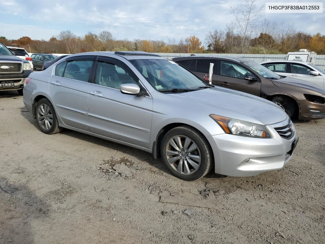 2011 Honda Accord Exl VIN: 1HGCP3F83BA012553 Lot: 77174234