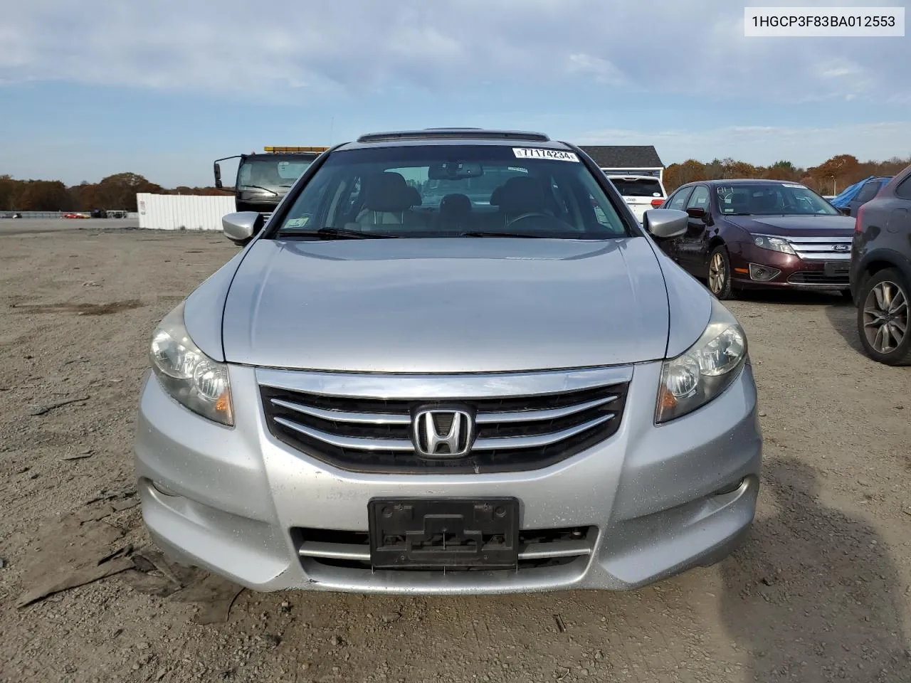 2011 Honda Accord Exl VIN: 1HGCP3F83BA012553 Lot: 77174234