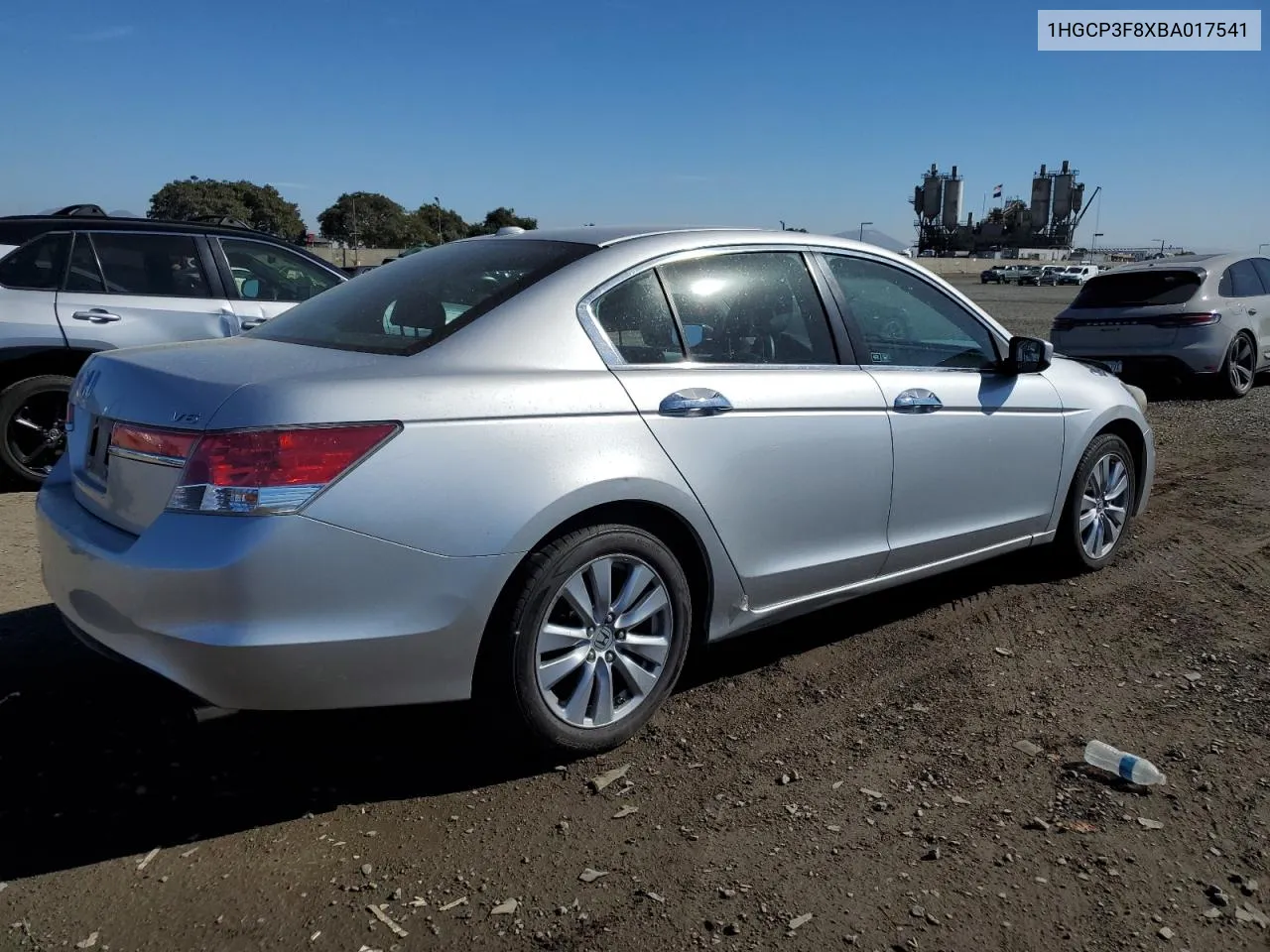 1HGCP3F8XBA017541 2011 Honda Accord Exl