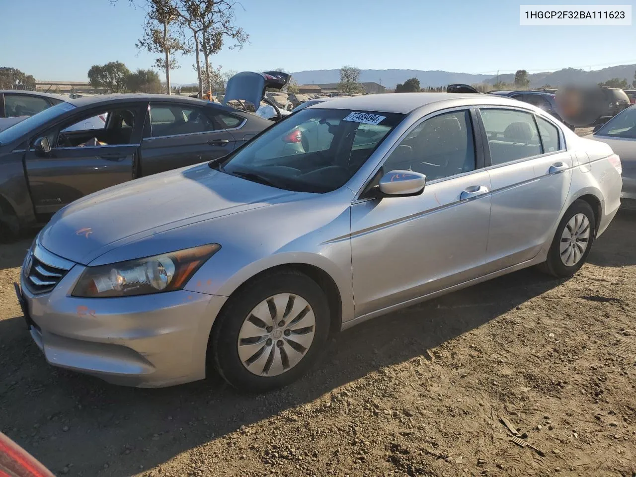 1HGCP2F32BA111623 2011 Honda Accord Lx