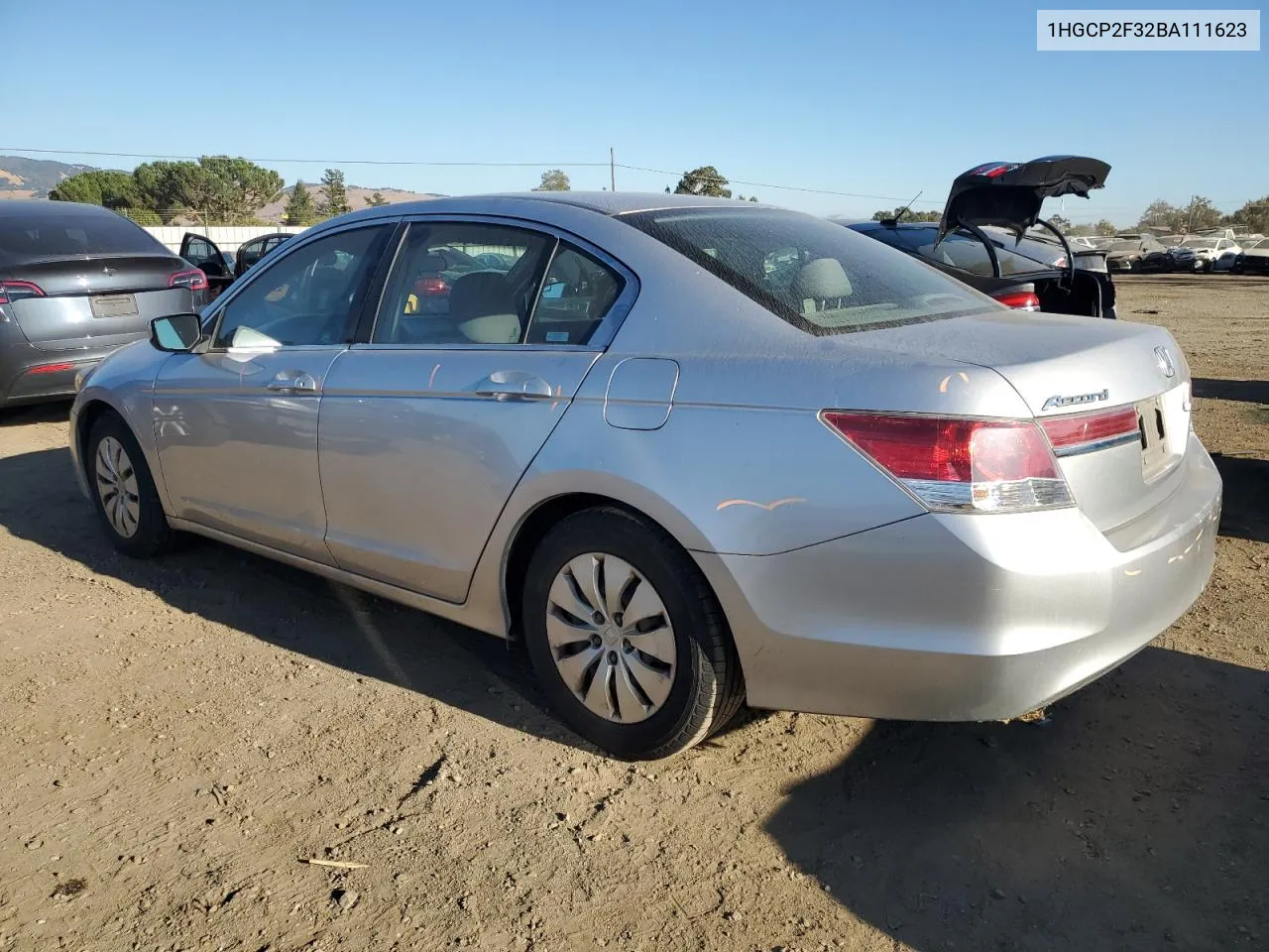 1HGCP2F32BA111623 2011 Honda Accord Lx