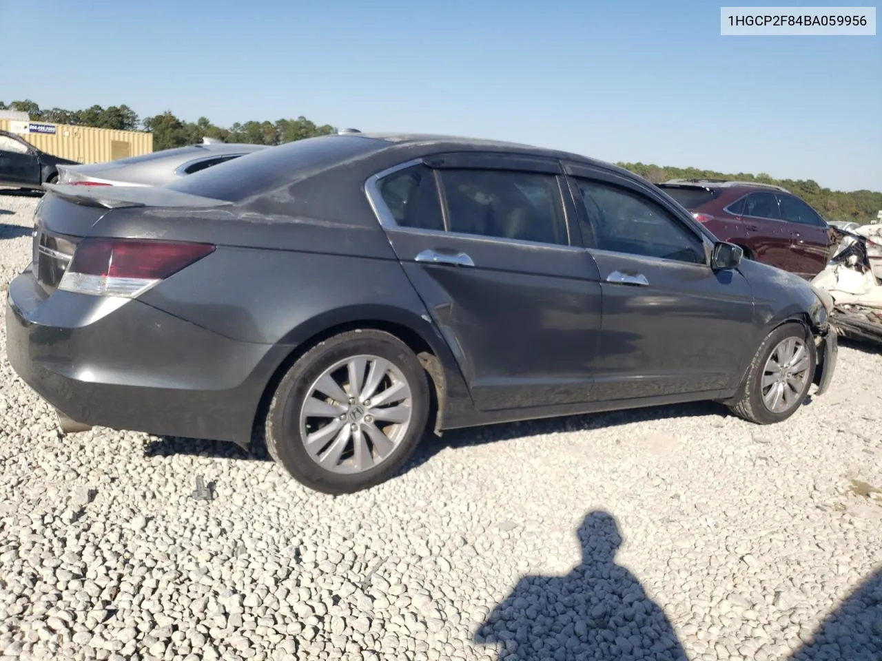 2011 Honda Accord Exl VIN: 1HGCP2F84BA059956 Lot: 77762434