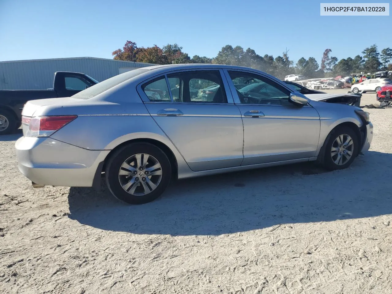 2011 Honda Accord Lxp VIN: 1HGCP2F47BA120228 Lot: 77875884