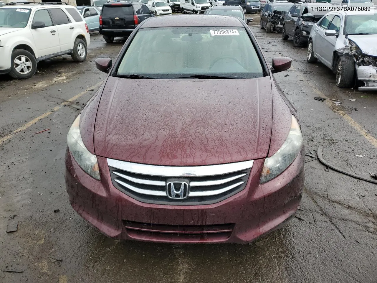 2011 Honda Accord Lx VIN: 1HGCP2F37BA076089 Lot: 77996324