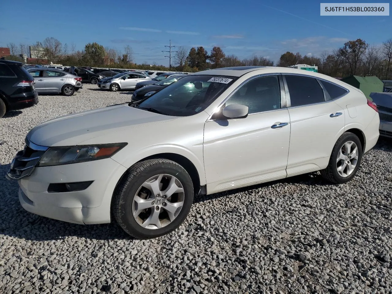 2011 Honda Accord Crosstour Exl VIN: 5J6TF1H53BL003360 Lot: 79237674