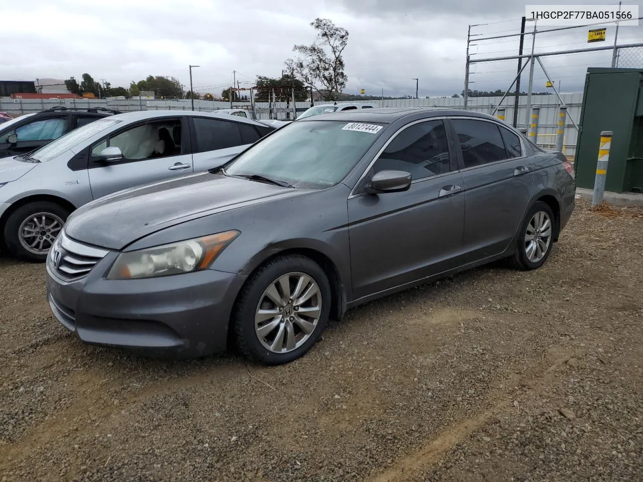 2011 Honda Accord Ex VIN: 1HGCP2F77BA051566 Lot: 80127444