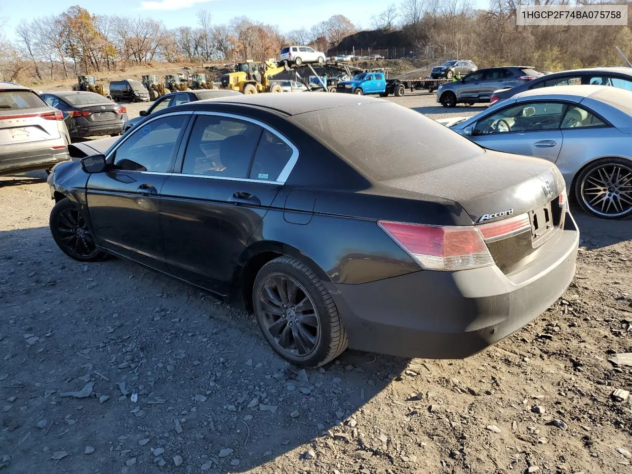 2011 Honda Accord Ex VIN: 1HGCP2F74BA075758 Lot: 80698834