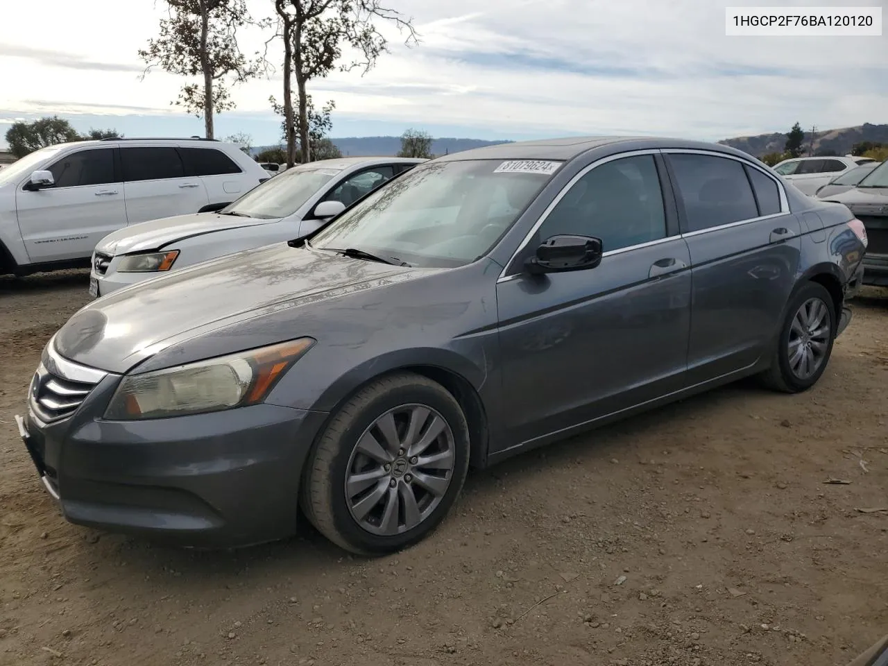 2011 Honda Accord Ex VIN: 1HGCP2F76BA120120 Lot: 81079624