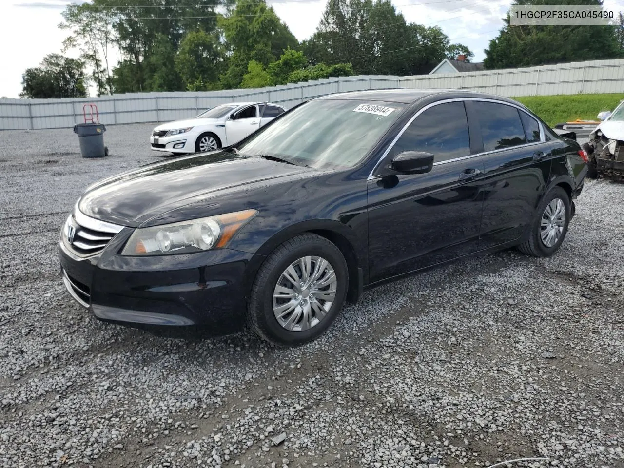 2012 Honda Accord Lx VIN: 1HGCP2F35CA045490 Lot: 57838944