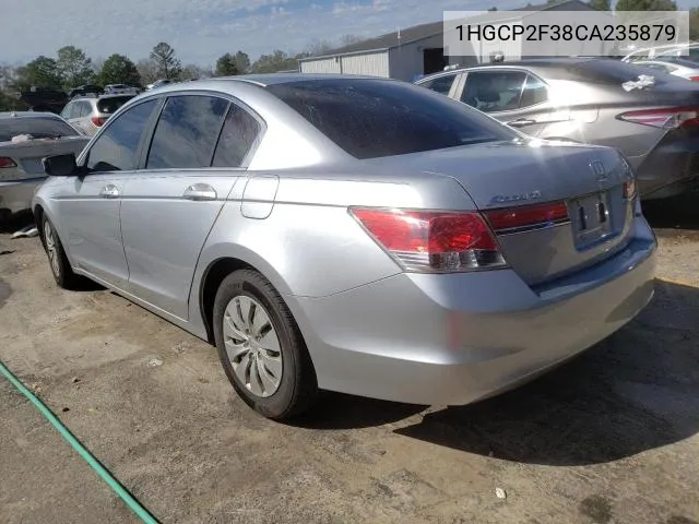 2012 Honda Accord Lx VIN: 1HGCP2F38CA235879 Lot: 59071474