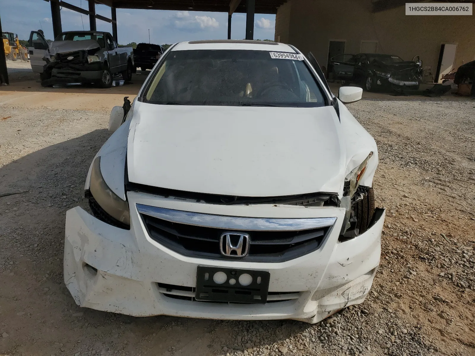 1HGCS2B84CA006762 2012 Honda Accord Exl