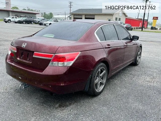 2012 Honda Accord Exl VIN: 1HGCP2F84CA121762 Lot: 65900724