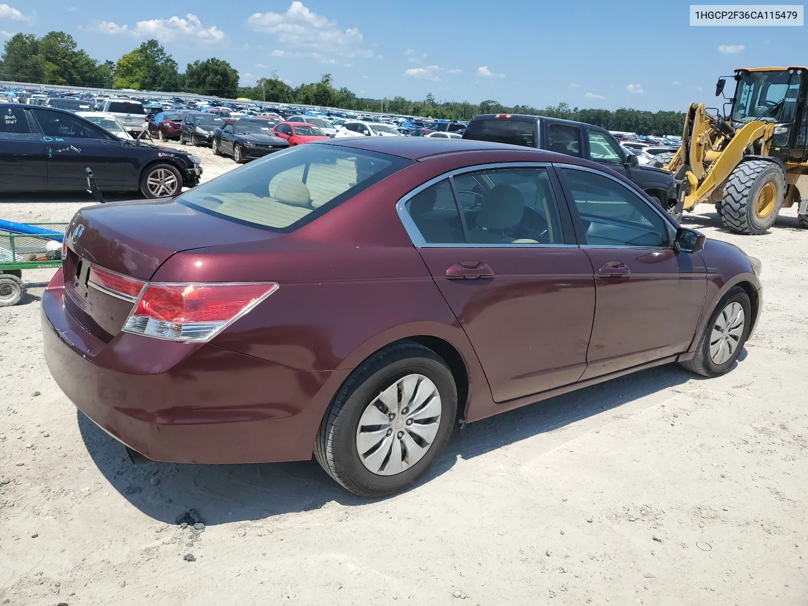 2012 Honda Accord Lx VIN: 1HGCP2F36CA115479 Lot: 67302834